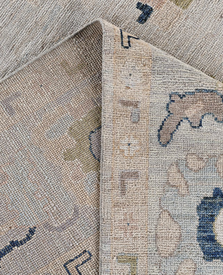 Oushak One-of-a-Kind Wool Gray Area Rug 8' 0" x 9' 9"