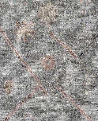 Oushak One-of-a-Kind Wool Gray Area Rug 8' 4" x 9' 11"