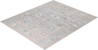 Oushak One-of-a-Kind Wool Gray Area Rug 8' 4" x 9' 10"
