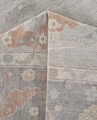 Oushak One-of-a-Kind Wool Gray Area Rug 8' 1" x 9' 9"