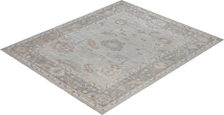 Oushak One-of-a-Kind Wool Gray Area Rug 8' 1" x 9' 9"