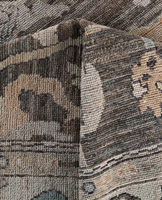 Oushak One-of-a-Kind Wool Brown Area Rug 8' 2" x 9' 9"