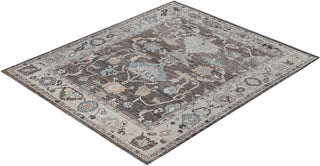 Oushak One-of-a-Kind Wool Brown Area Rug 8' 2" x 9' 9"