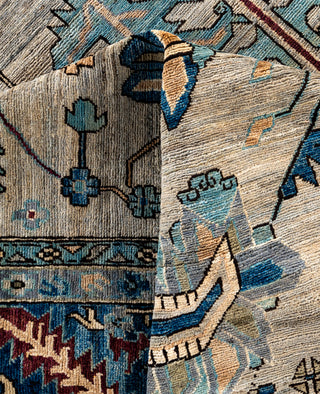 Serapi One-of-a-Kind Wool Gray Area Rug 10' 0" x 13' 10"