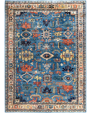 Serapi One-of-a-Kind Wool Blue Area Rug 10' 1" x 13' 10"