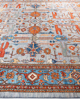 Serapi One-of-a-Kind Wool Gray Area Rug 10' 2" x 14' 0"