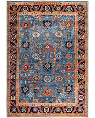 Serapi One-of-a-Kind Wool Blue Area Rug 9' 10" x 13' 9"