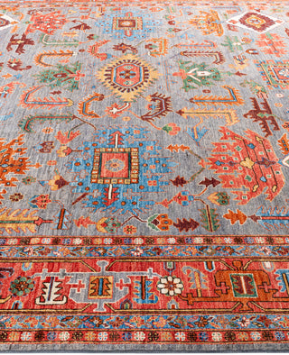 Serapi One-of-a-Kind Wool Gray Area Rug 10' 0" x 13' 10"