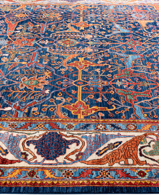 Serapi One-of-a-Kind Wool Blue Area Rug 10' 0" x 13' 10"