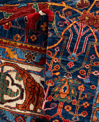 Serapi One-of-a-Kind Wool Blue Area Rug 10' 0" x 13' 10"