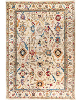 Serapi One-of-a-Kind Wool Ivory Area Rug 9' 11" x 13' 11"