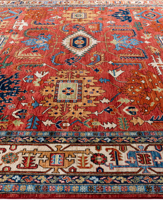 Serapi One-of-a-Kind Wool Red Area Rug 10' 2" x 13' 11"