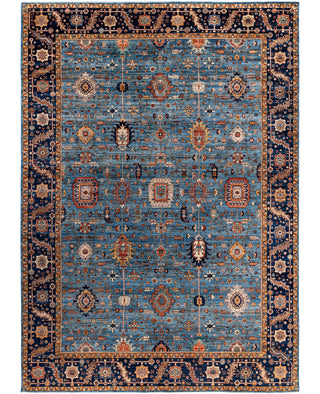 Serapi One-of-a-Kind Wool Blue Area Rug 9' 10" x 13' 10"