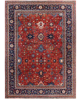 Serapi One-of-a-Kind Wool Red Area Rug 10' 1" x 13' 10"