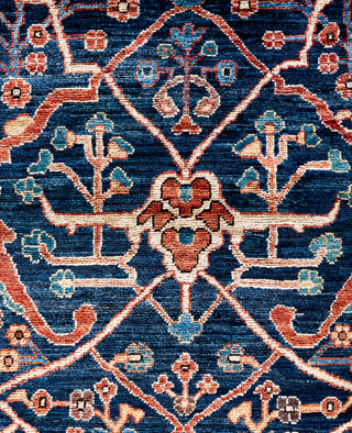 Serapi One-of-a-Kind Wool Blue Area Rug 10' 0" x 13' 8"