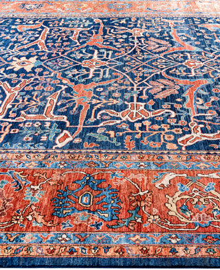 Serapi One-of-a-Kind Wool Blue Area Rug 10' 0" x 13' 8"