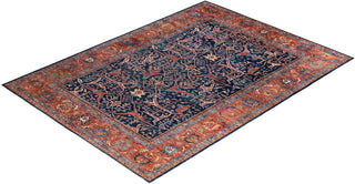 Serapi One-of-a-Kind Wool Blue Area Rug 10' 0" x 13' 8"