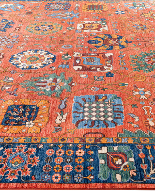 Serapi One-of-a-Kind Wool Red Area Rug 9' 11" x 13' 8"