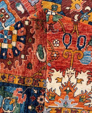 Serapi One-of-a-Kind Wool Red Area Rug 9' 11" x 13' 8"