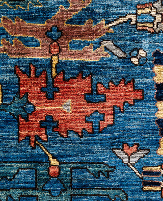 Serapi One-of-a-Kind Wool Blue Area Rug 8' 11" x 11' 9"