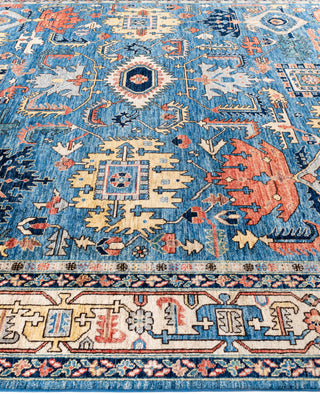 Serapi One-of-a-Kind Wool Blue Area Rug 8' 11" x 11' 9"