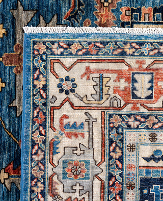 Serapi One-of-a-Kind Wool Blue Area Rug 8' 11" x 11' 9"