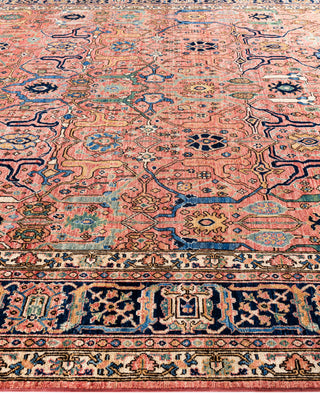 Serapi One-of-a-Kind Wool Pink Area Rug 8' 11" x 12' 0"