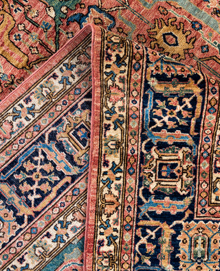 Serapi One-of-a-Kind Wool Pink Area Rug 8' 11" x 12' 0"