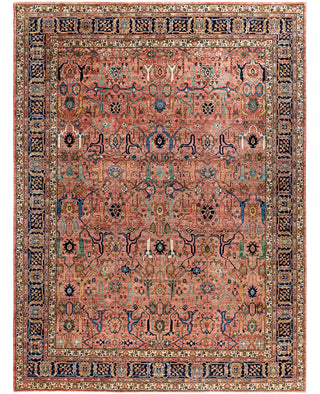Serapi One-of-a-Kind Wool Pink Area Rug 8' 11" x 12' 0"