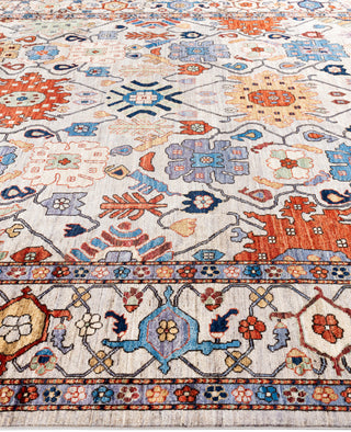 Serapi One-of-a-Kind Wool Gray Area Rug 9' 0" x 11' 10"