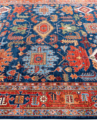 Serapi One-of-a-Kind Wool Blue Area Rug 9' 0" x 11' 9"
