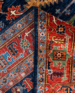 Serapi One-of-a-Kind Wool Blue Area Rug 9' 0" x 11' 9"