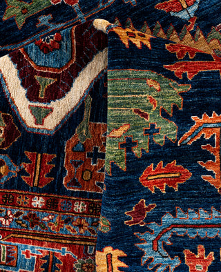 Serapi One-of-a-Kind Wool Blue Area Rug 9' 0" x 11' 9"