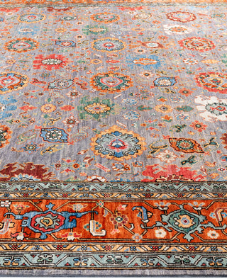 Serapi One-of-a-Kind Wool Gray Area Rug 9' 3" x 11' 9"