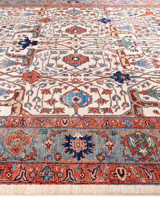 Serapi One-of-a-Kind Wool Ivory Area Rug 9' 3" x 11' 11"