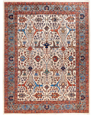 Serapi One-of-a-Kind Wool Ivory Area Rug 9' 3" x 11' 11"