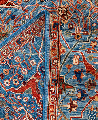 Serapi One-of-a-Kind Wool Blue Area Rug 9' 1" x 11' 11"