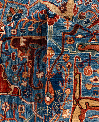 Serapi One-of-a-Kind Wool Blue Area Rug 9' 1" x 11' 11"