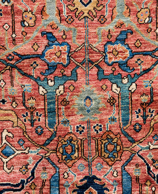 Serapi One-of-a-Kind Wool Pink Area Rug 9' 0" x 11' 10"