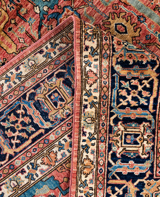 Serapi One-of-a-Kind Wool Pink Area Rug 9' 0" x 11' 10"