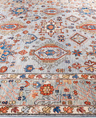 Serapi One-of-a-Kind Wool Gray Area Rug 9' 0" x 12' 0"