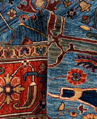 Serapi One-of-a-Kind Wool Blue Area Rug 9' 0" x 11' 11"