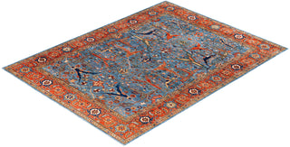 Serapi One-of-a-Kind Wool Blue Area Rug 9' 0" x 11' 11"