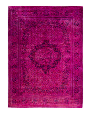 Fine Vibrance, One-of-a-Kind Hand-Knotted Area Rug  - Pink, 9' 1" x 12' 3"