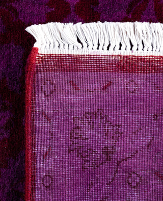 Overdyed Hand-Knotted Wool Modern-Contemporary Purple Runner 2' 8" x 6' 7"
