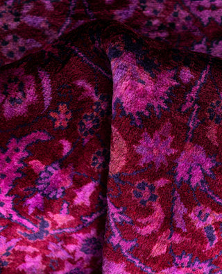 Fine Vibrance, One-of-a-Kind Hand-Knotted Area Rug  - Purple, 2' 7" x 7' 1"