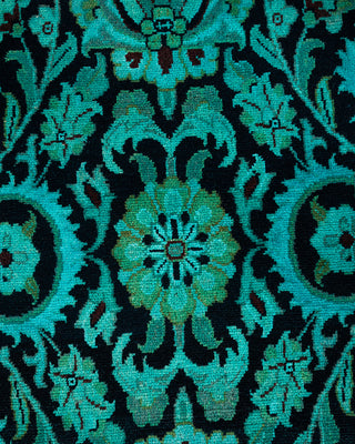 Contemporary Hand Knotted  Green Area Rug 9' 10" x 13' 7"