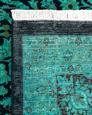Contemporary Hand Knotted  Green Area Rug 9' 10" x 13' 7"
