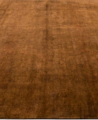 Overdyed One-of-a-Kind Wool Brown Area Rug 6' 1" x 9' 1"