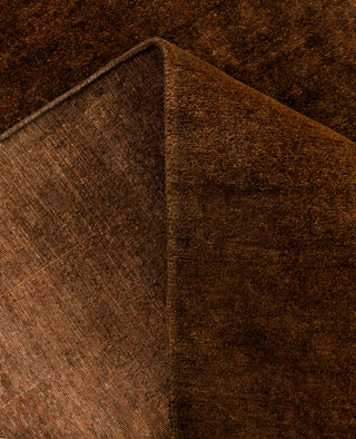Overdyed One-of-a-Kind Wool Brown Area Rug 6' 1" x 9' 1"